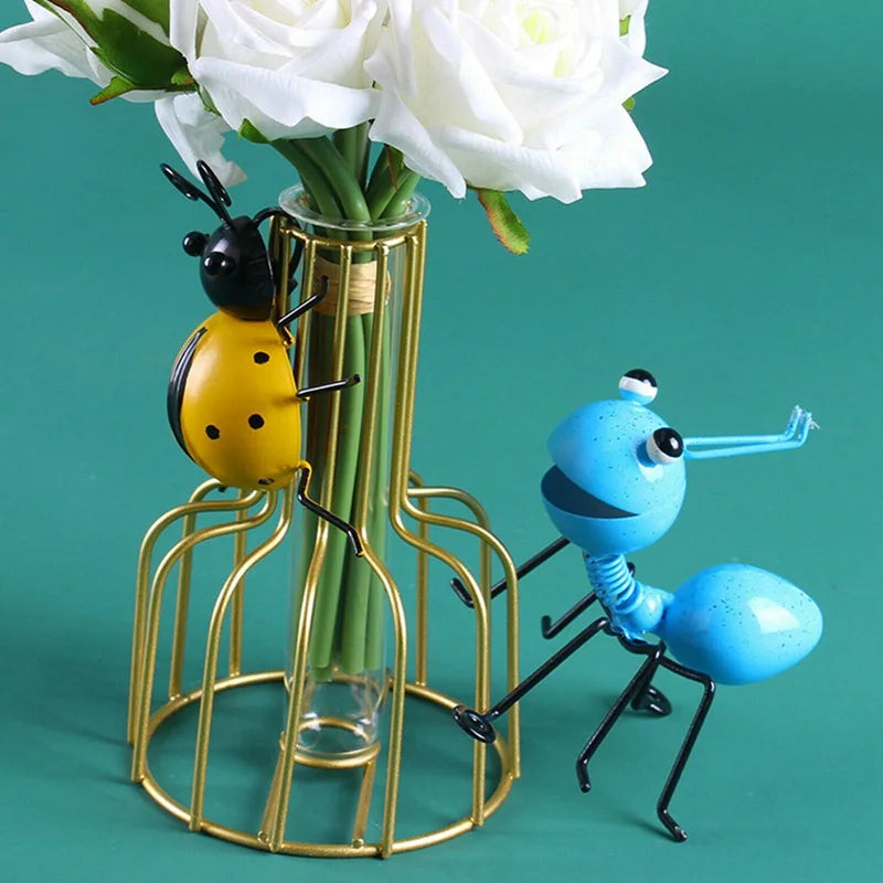 Schattige mieren standbeeld tuin decor figuur stand mier voor buitentuin gazon decoratie mier sculptuur thuis bureaubladdecor