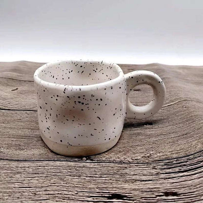 Ceramic Mug 250ml Ring Handl Coffee Milk Modern Print Porcelain Mug Handmade Ceramic Hot Chocolate Cup Couple Handgrip Cups