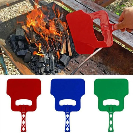 BBQ kézi hajtókar -fúvó -barbecue ventilátor szerszám kézikönyv Kültéri kemping kemping