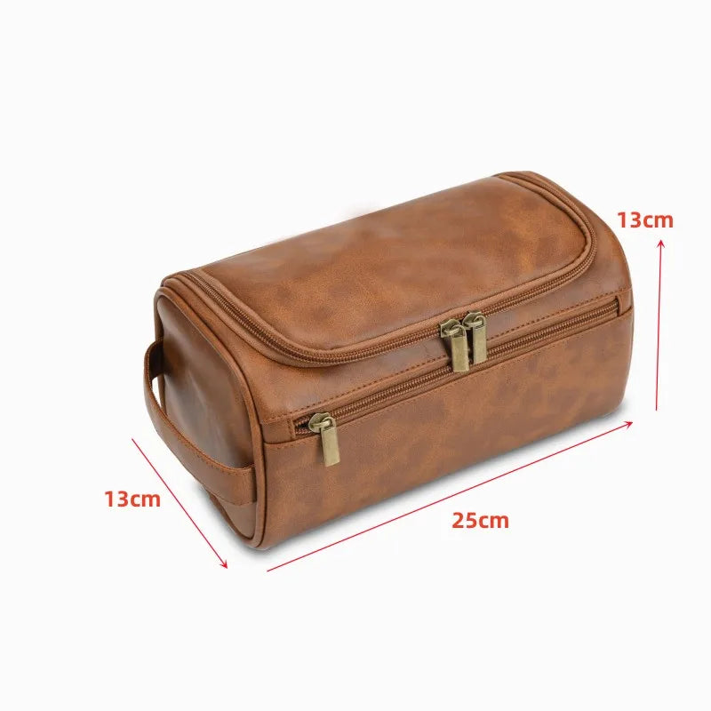 Férfiak Vintage Luxury Piparety táska utazás szükséges üzleti kozmetikai smink tokok férfi függő tároló szervező mosás táskák