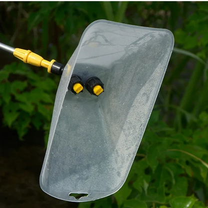 Kerti szélálló permetezőgép-sprinkler takaró átlátszó ventilátor típusú porlasztó fúvóka mezőgazdasági öntözőkészletekhez
