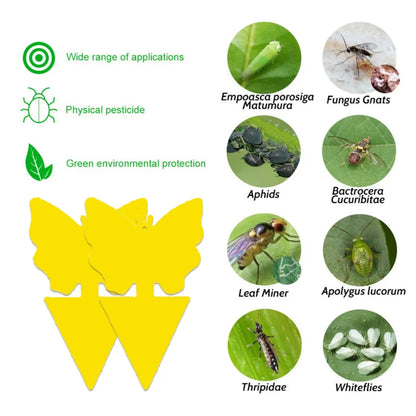 30-10 százalék ragadós rovarcsapdák sárga műanyag rovar ragasztóeszka növényi kártevőirtó fogó-fogó virág edény kertészeti kellékek