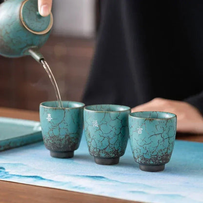 Gift Box, Espresso Cups,Japanese Ceramic Tea Cup, Porcelain Tea Bowl, Pottery Coffee Mug, Teacup Mugs, Coffee Cups, 1 Set