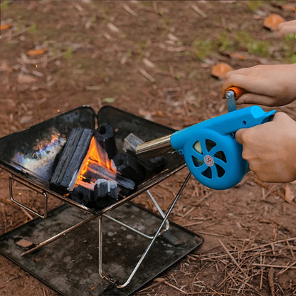 Hand BBQ -ventilator buitenluchtblazer voor barbecue picknick handleiding grill bbq ventilator vuurbalg voor buiten camping bbq kookgereedschap
