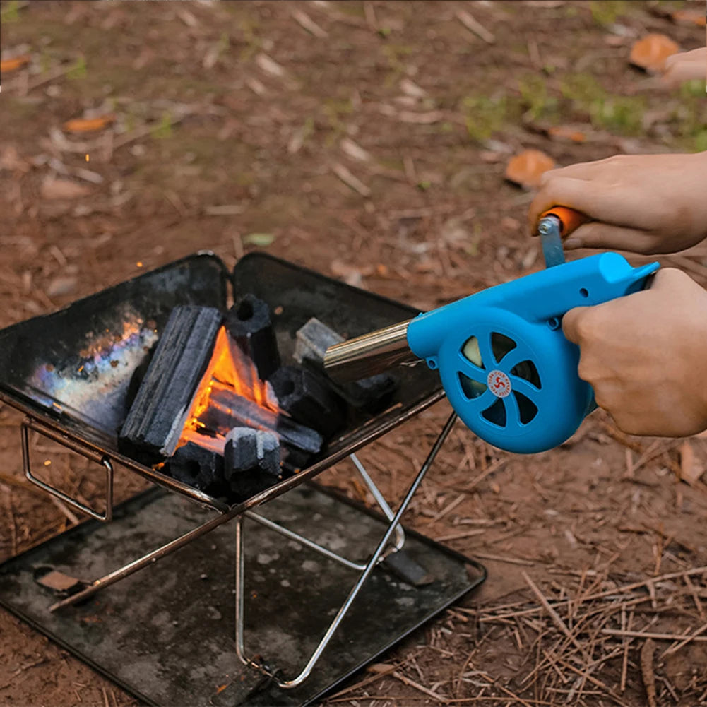 Fã de churrasco de mão soprador de ar ao ar livre para churrasco manual de piquenique para piquenique churrasco de fã de fogo para acampamento ao ar livre ferramentas de cozinha churrasco
