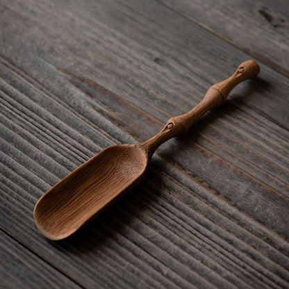 Handmade Bamboo Tea Scoop Traditional Zen Kung Fu Teaware Accessories Kitchen Seasoning Dispenser Tool Coffee Bean Spoon Shovel