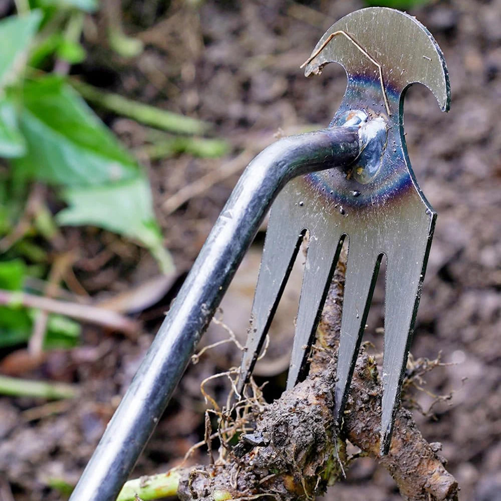 עקירת חפץ עקירת כלי עשבים שוטים מסיר יד כפולה מסיר יד להסרת עשבים שוטים של חצר גן חצר גן