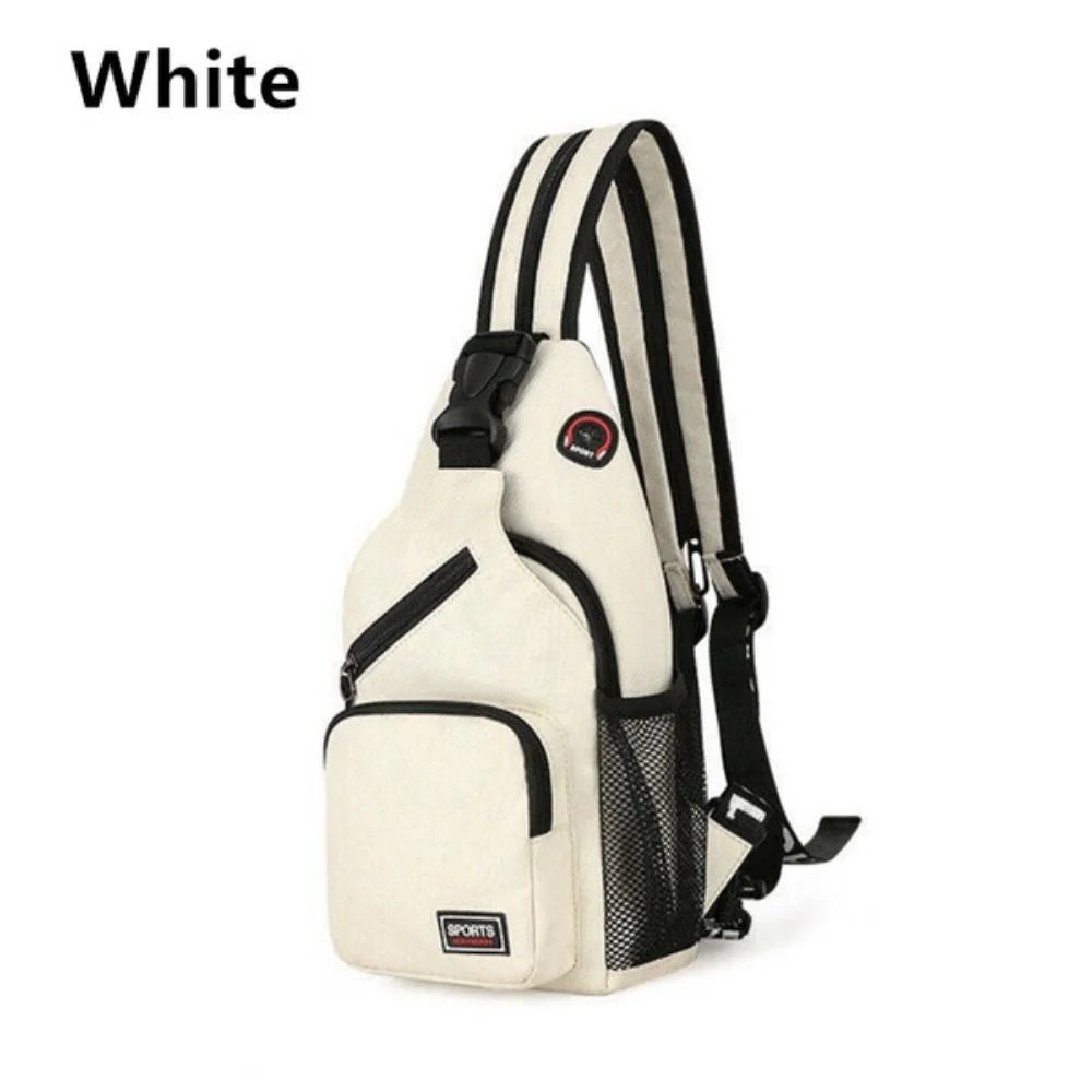 KISMIS 1PC MEN MEN Women Mode Chest Bag Umhangetasche Cross Bag Oxford Stoff Sporttasche Outdoor