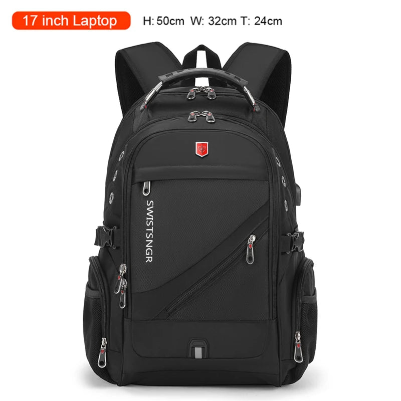 2024 Waterproof 17 20 Inch Laptop Backpack Men USB Charging Travel Backpack Women Oxford Rucksack Male School Bag modern Mochila