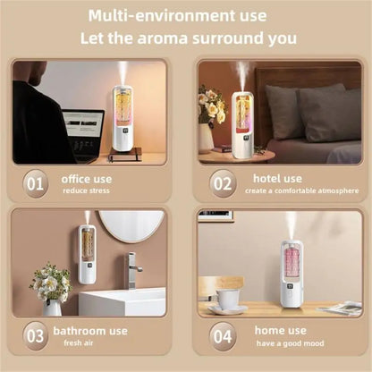 New Diffuser Rechargeable Air Freshener Fragrance Essential Oil Diffuser Home Living Bedroom Toilet Fragrance Hotel Humidifier