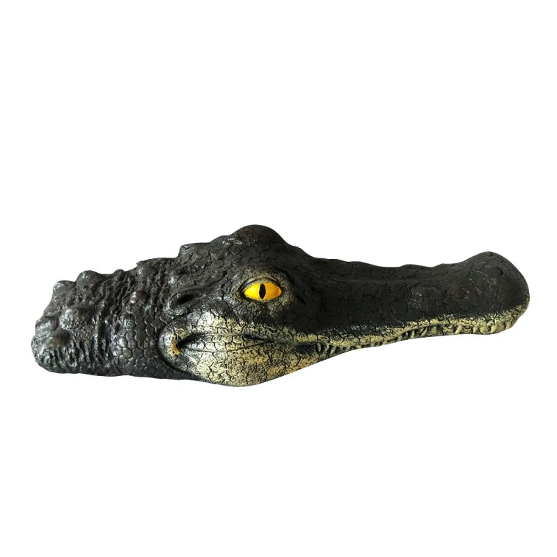 Krokodýl hlava na nádvoří rybník plovoucí zvířecí ozdoby simulace parku simulace ozdoby zahradní dekorace venku