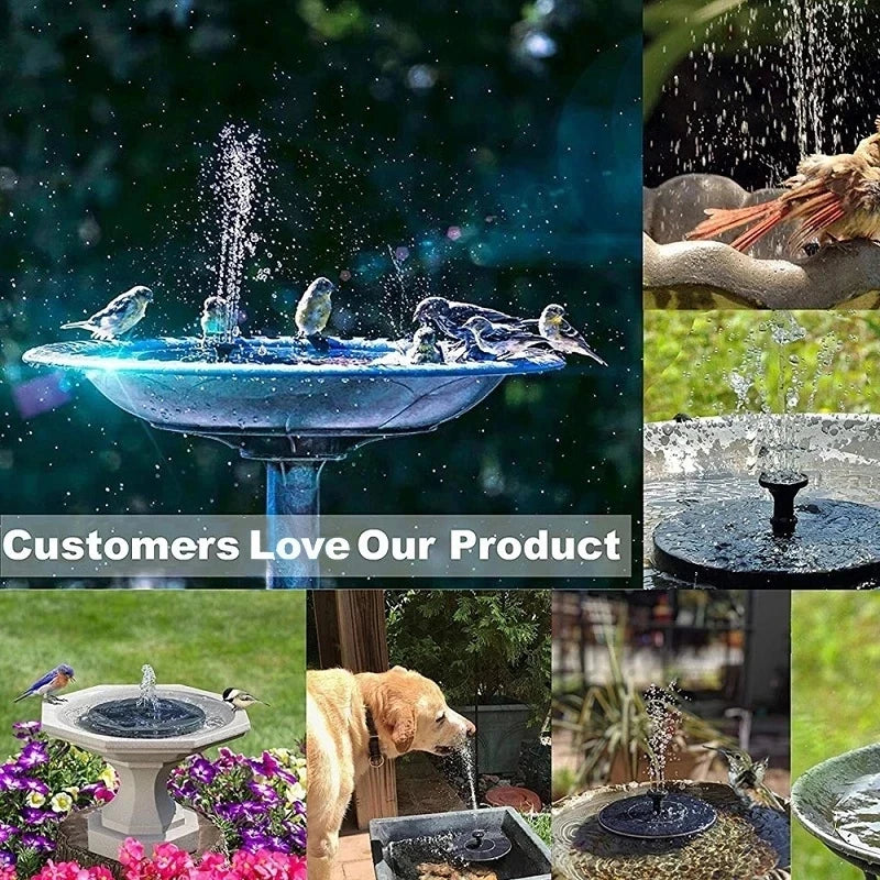 Mini solarna vodna fontana bazen ribnjak vodopad vrt ukras Vrtna vanjska ptica kupaonica solarna fontana s plutajućom vodom