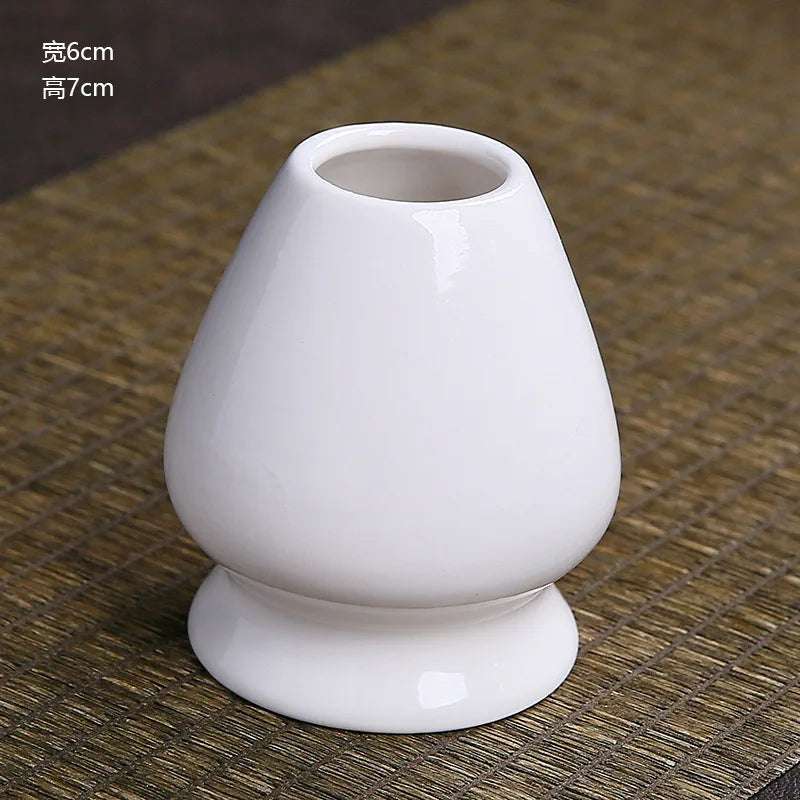 Japanese Ceramic Matcha Green Tea Chasen Holder Stand Bowl Bamboo Whisk Grinder Brushes Tea Tools Holder Tea Accessories Teaware