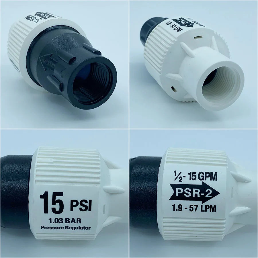 Sistem de irigare a micro -picului Regulator de presiune Sistem de irigare a grădinii Sistem de udare15 PSI 3/4 '' Instrumente de grădinărit pentru linii feminine