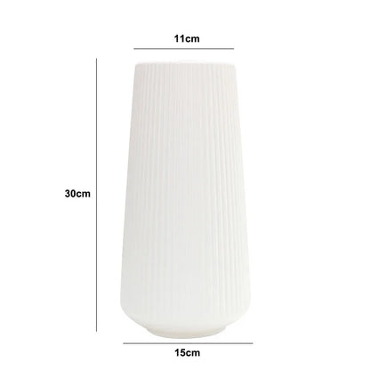 Morandi Plastic Vase Living Room Decoration Ornaments Modern Origami Plastic Vases for Flower Arrangements Home Decoration