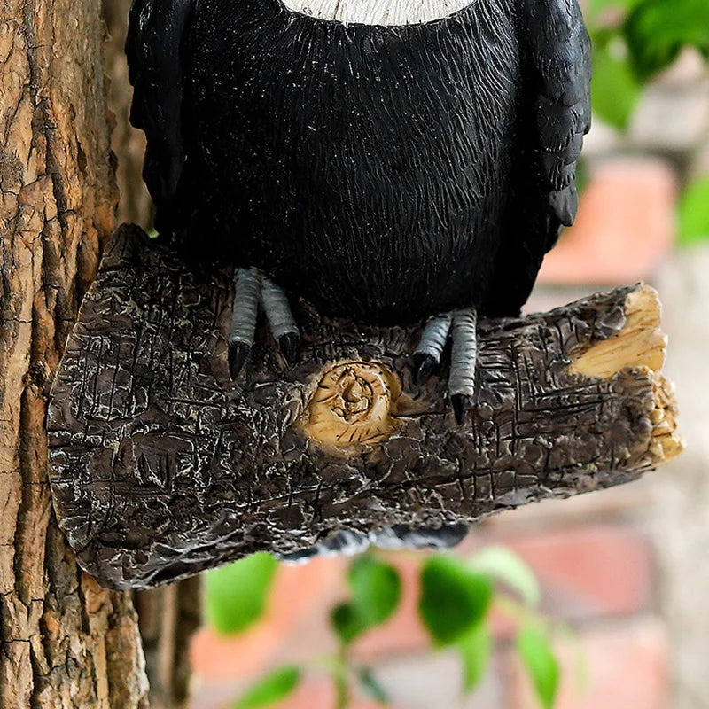 Toucan Bird Figure Tree Hugger Decor Decoração pendurada Ornamentos do jardim estátua Simulação criativa Desenção de animais decoração de parede