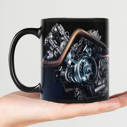 1PC Creative Engine Engine Ceramic Coffee Mug Cup Water Cup Car Motorcycle Festival Gifts