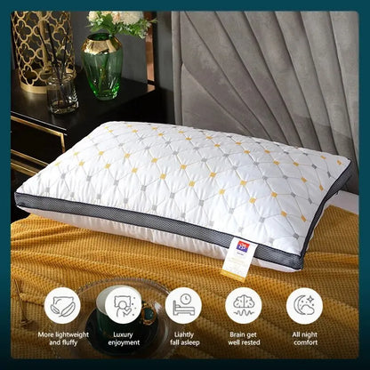 Lo stesso cuscino da cuscino di cotone piuma da 1 pc cuscino per collo tridimensionale per il dormitorio per camera da letto hotel applicabile