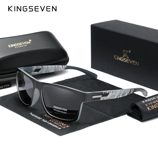 Echte Kingseven New 2023 Brand Design Herrengläser polarisierte Sonnenbrille Frauen UV -Linsen Mode Eyewear Oculos de Sol