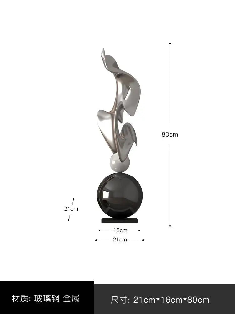 Home Decor Abstract Art Sculpture Large Ornament Living Room Bedside Table Sofa Tea Table Decoration Housewarming Gift