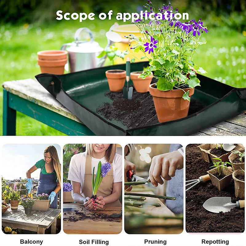 Anpflanzungsmatte Gartenmatte für Innenpflanzen wiederverwendbare Garten -Blumenkissen wasserdichte Blumentöpfe Transplantationsmatten