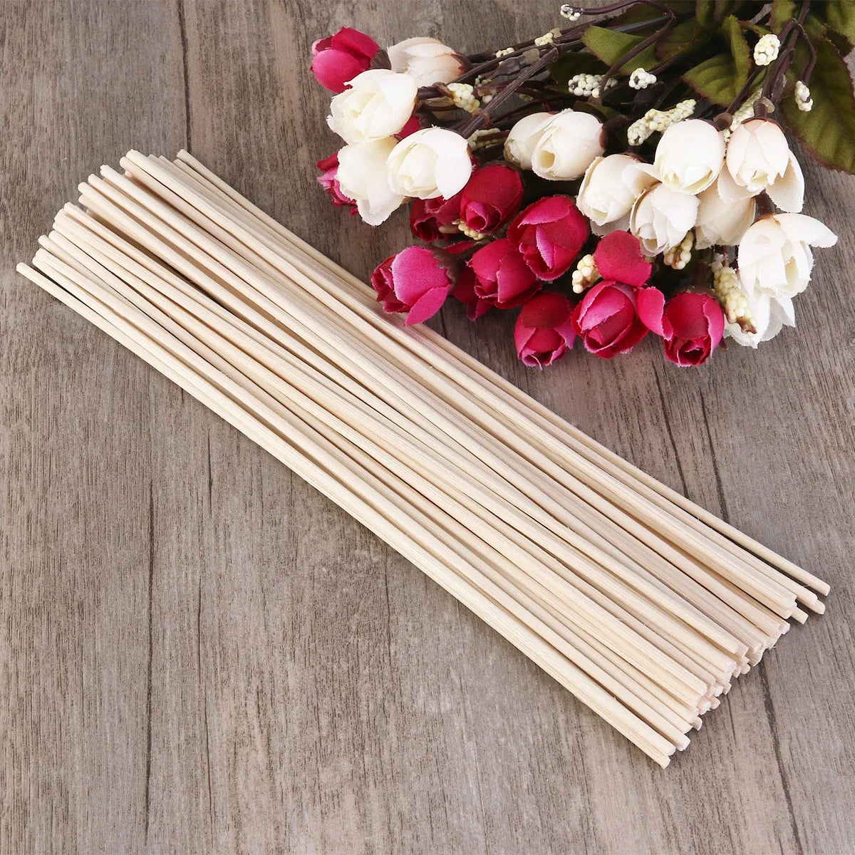 50pcs huile Duffuser rose-rands Stick Home Scent diffuseur parfum aromathérapie diffusers bâton bricolage de diffuseur d'huile fait à la main