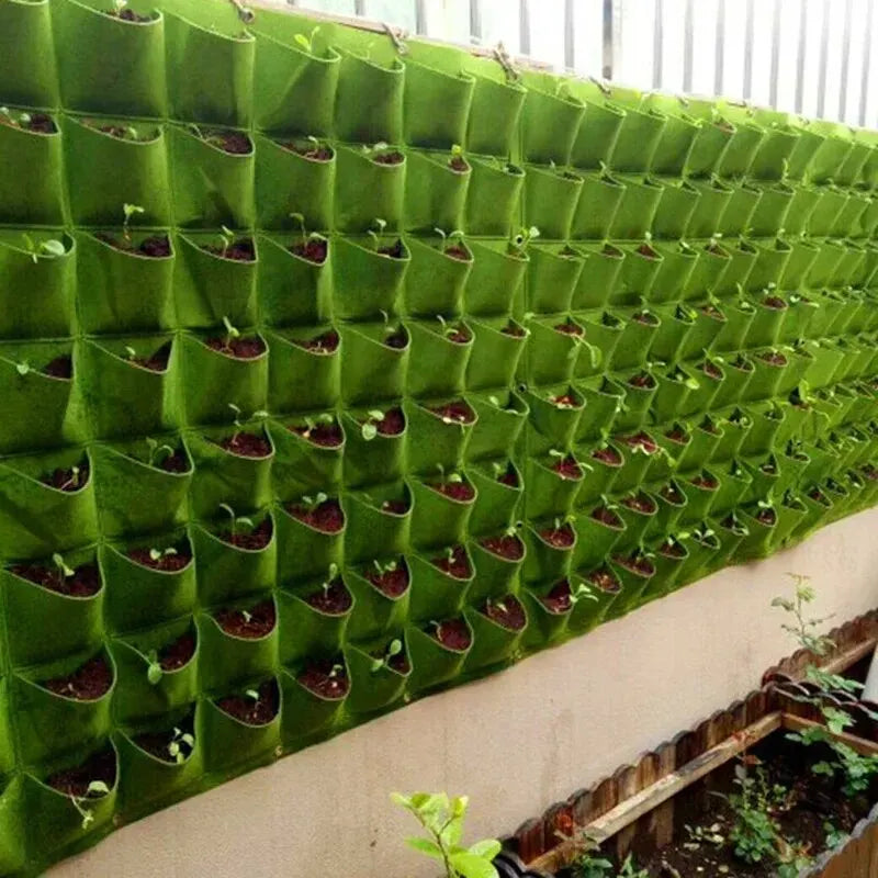 Ny væg hængende lommer planteposer blomsterpotte hjem have vokse pose have planter lodret suculentas plante pot boligindretning