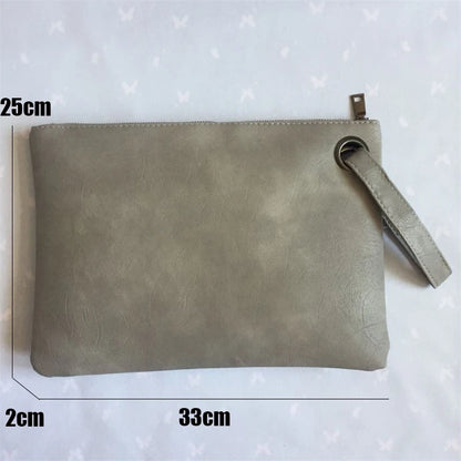 Mote solid kvinners clutchpose skinnkvinner konvolutt bag clutch kveldspose kvinnelige clutches håndveske