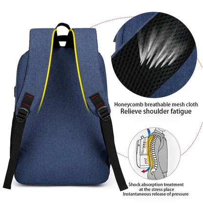 Férfi hátizsák nagy kapacitású egyszerű divatutazási hallgató számítógépes táska