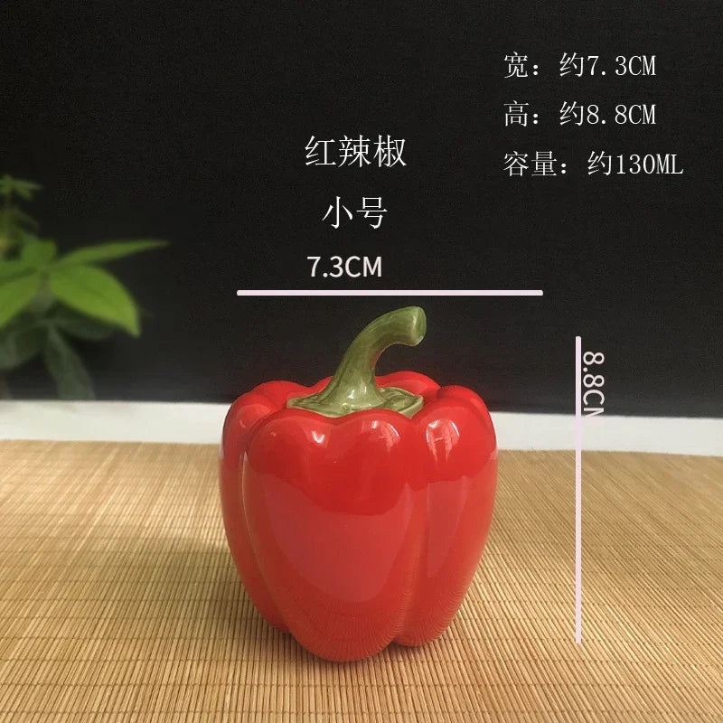 Simulation of Ceramic Sealed Jar Crafts Chili Tea Jar Snacks Storage Gift Bottle