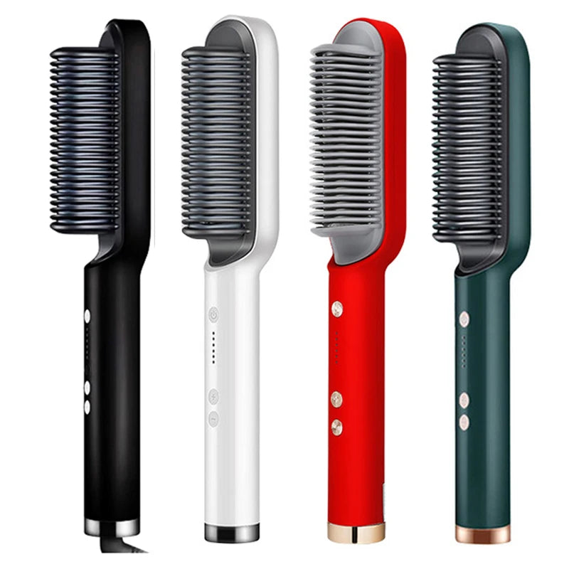2-in-1 Lazy Hair Straightener Multi functional Straightener Comb Negative Ion Anti scald Styling Tool Brush