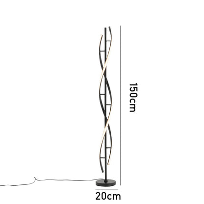 Black 60W Modern LED Floor Lamp for Living Room