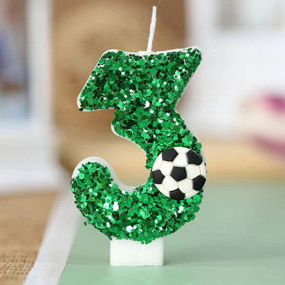 Fodboldkage stearinlys fødselsdagslys fodboldlys cupcake toppers kage dekorere forsyninger fodbold