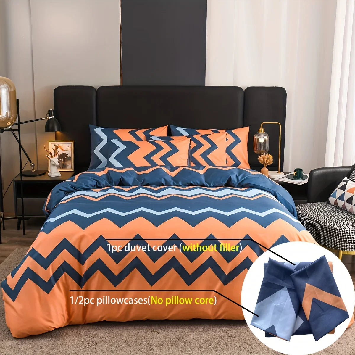 2/3 قطعة طقم سرير غطاء لحاف ، لسرير مزدوج مقاس كوين غطاء لحاف مريح مرتبة مجموعات أغطية سرير من الألياف الدقيقة