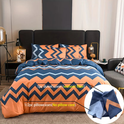 2/3 قطعة طقم سرير غطاء لحاف ، لسرير مزدوج مقاس كوين غطاء لحاف مريح مرتبة مجموعات أغطية سرير من الألياف الدقيقة