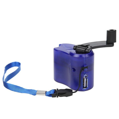 Portable 1 pièce USB Téléphone Charger d'urgence Camping Randonnée EDC Outdoor Sports Hand Crank Travel Charger Camping