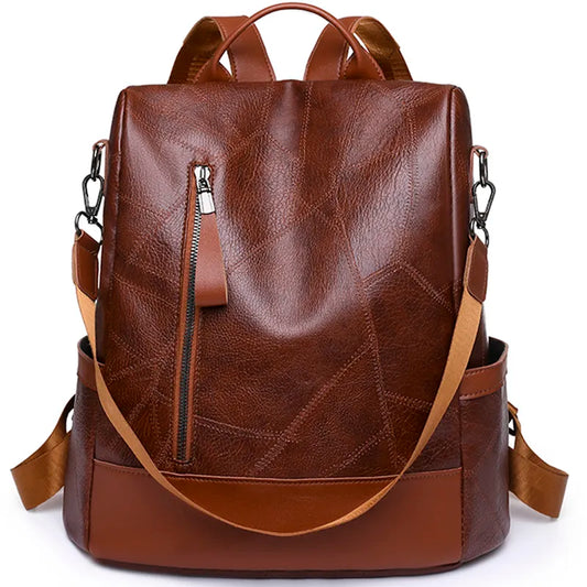 2023 New Hot Women's Backpack Designer de alta qualidade Couro macio Moda simples Moda Backpack Sacos de ombro antitheft de grande capacidade
