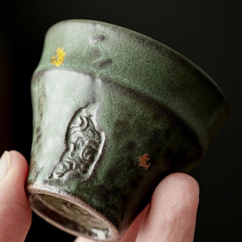 2/pcs  Retro Japanese style Teacups  Tea Set Cups Kung Fu Tea Cup Ceramics Teaware Cup for tea Small Teacup