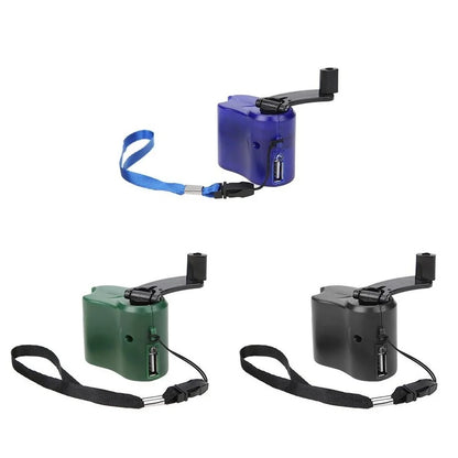 Portátil 1 peça Phone Phone Charger de emergência Campo Caminhando EDC Esportes ao ar livre Campo de carregador de manivela de manivela