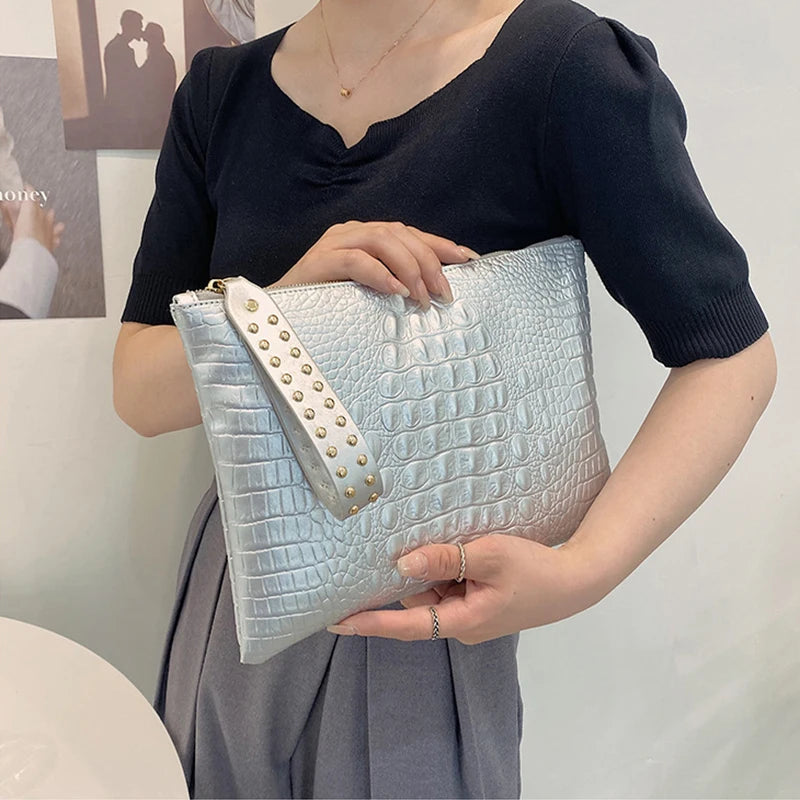 Fashion Luxury Handbags Women Bag PU Leather Clutch Ladies Evening Envelope Bag Female Day Clutches Purse Portable Wristlet Bag