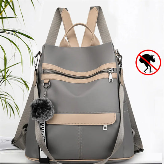 3 v 1 Vysoko kvalitný batoh proti krádeži Ženy Waterproof Oxford Ramery Tašky Školské tašky pre dospievajúcich dievčat Rucksnack Travel Bag Bag