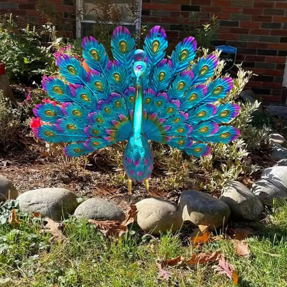 Peacock sculptuur levendig vorm dier pauwstandbeeld anti-oxidatietuin decoratie slijtage-resistente pauw ornament