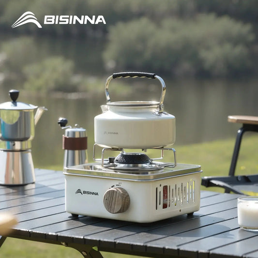 Bisinna Camping Gas poêle 2800w High Firepower Cassette fourrure Portable Brûleur à gaz en plein air Camp de pique-nique