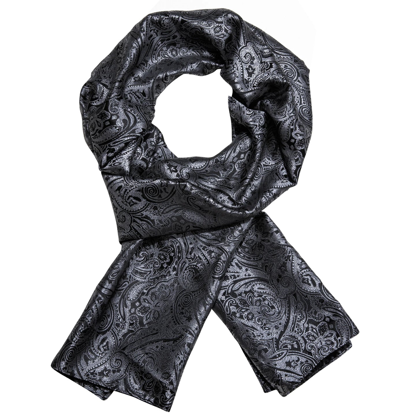 Muoti silkki huivi luksusbändin suunnittelija miehet naiset mustat paisley shawl bandanna flulard äänenvaimentimet pashmina barry. Wang A-1022