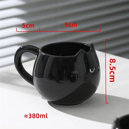 1PC cat shaped ceramic cup, creative mug, 380ml/13oz coffee and drinking cup