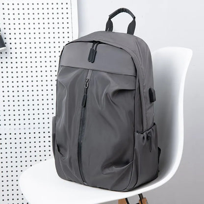 Homens e mulheres Universal Classic Versátil Solid Color Backpack Backpack Bolsa de ombro de grande capacidade