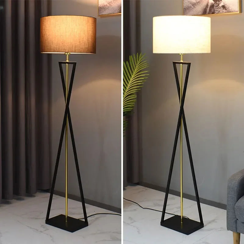 Modern LED Simple Creative Iron Floor Lamp Designer Stand Lamp Home Corner Living Room Bedroom Decor Led Night Standing Lamps