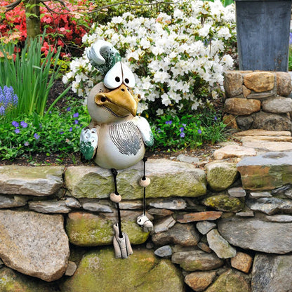 Decoración de pollo Figuras de jardín de jardín Figuras de animales de estaca para la estatua de resina al aire libre Balcón de la granja sala de estar