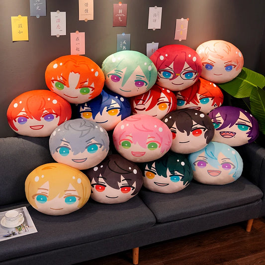Cartoon Anime Ensemble gwiazdy z tyłu poduszka kawaii tsukinaga leo sakuma rei kagehira mika sofa dekoracyjna poduszka