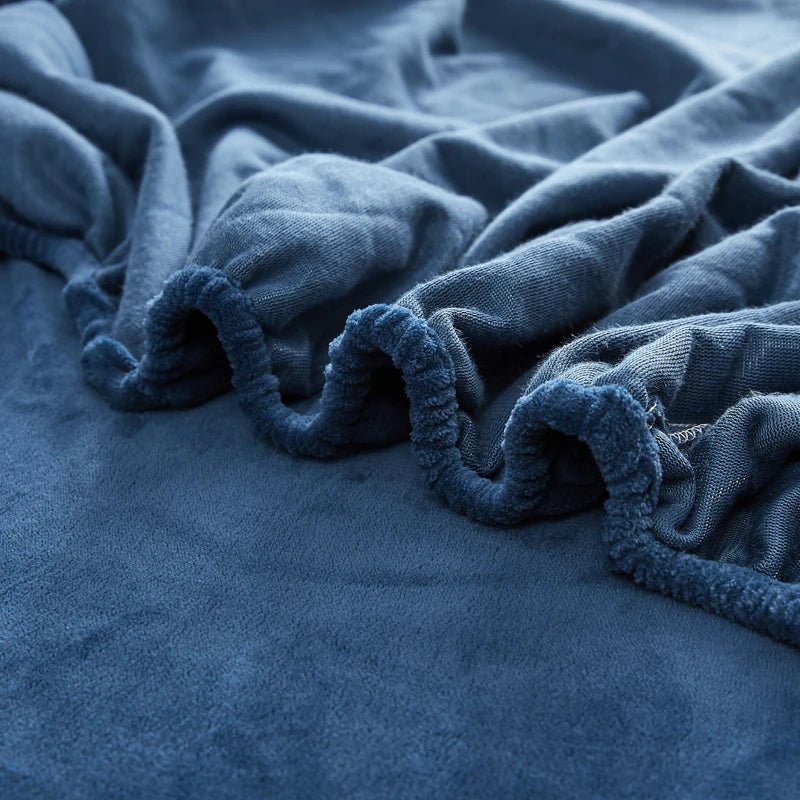 Wosrat topli baršunasti elastični elastični madrac madrac pokrivač zimski pokrivači 2 ljudi luksuzni dvostruki krevet kreveta kralj veličina 160/200